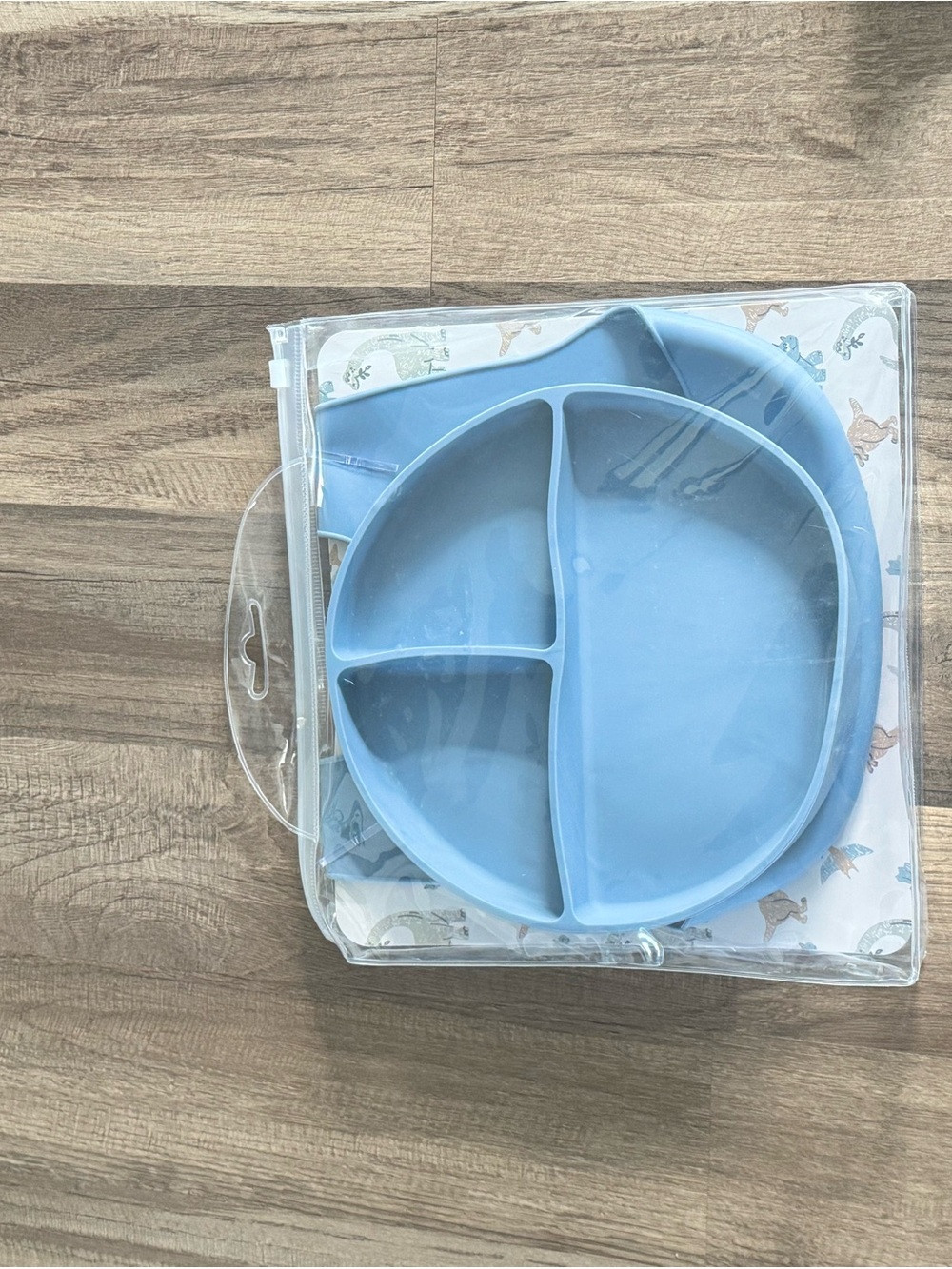 Zoey And Miles 4pc Silicone Meal Set - Dusty Blue